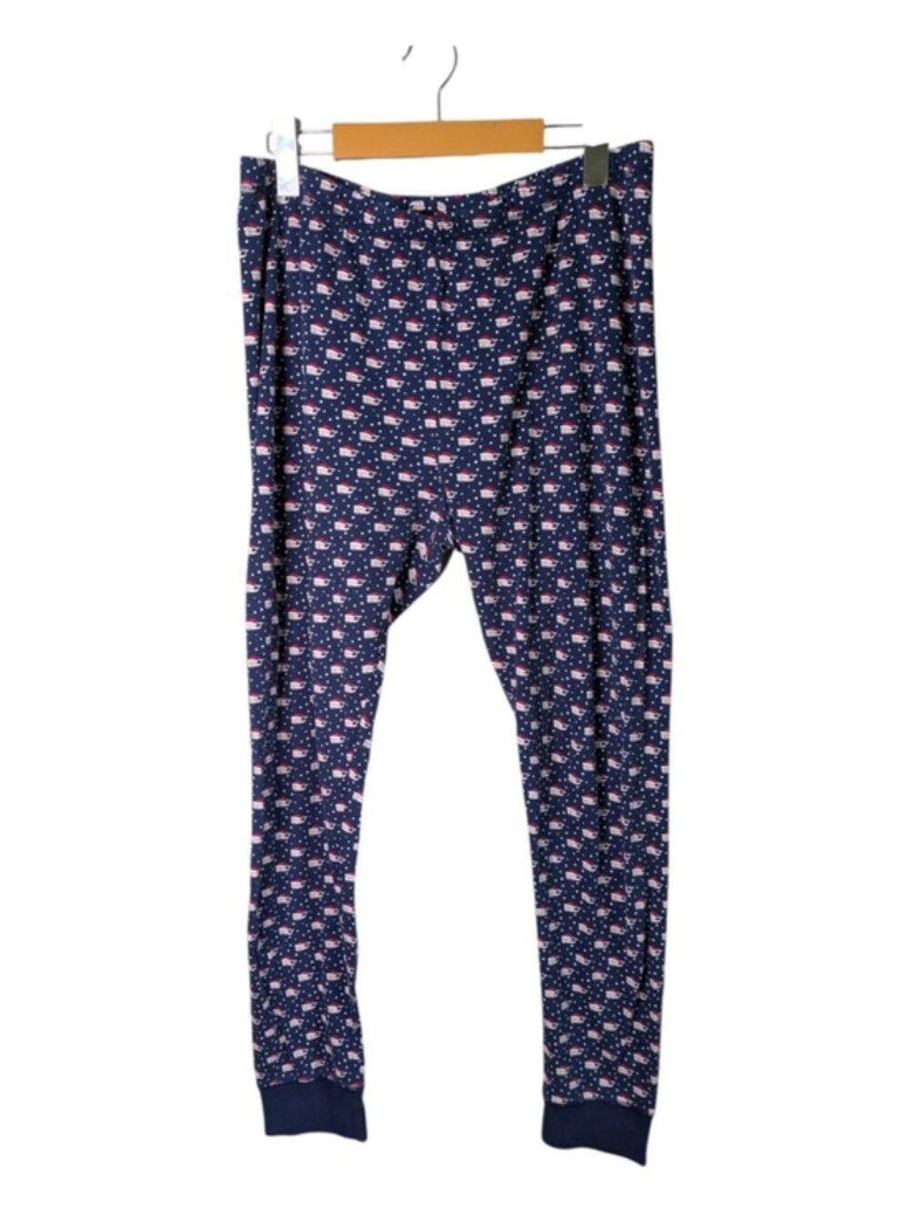Vineyard Vines Santa Whale Holiday Pajamas Size XL Fitted Legging Style
